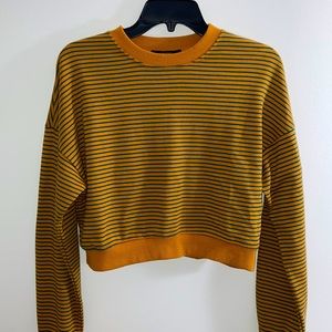 Forever 21- Mustard Long Sleeved Crop Top